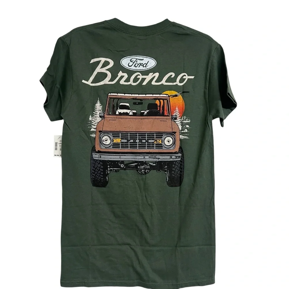 NWT Ford Bronco Relaxed Dark Green Tee Short Sleeve Shirt XS‎ Unisex - Picture 4 of 7